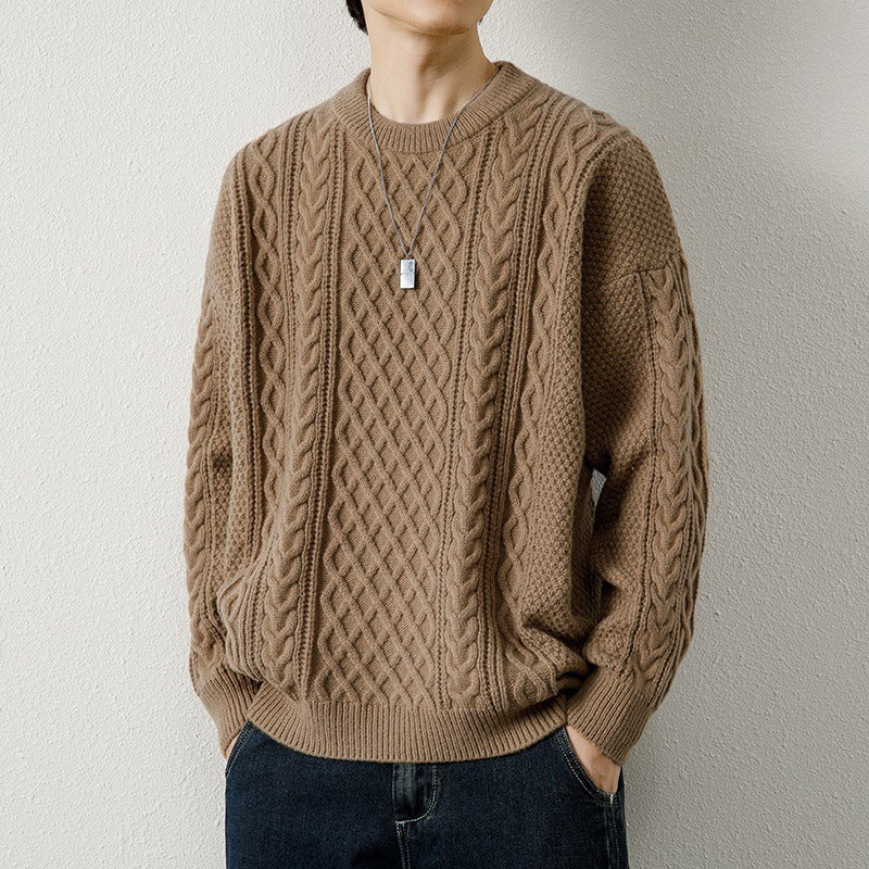 Cross knit sweater hotsell