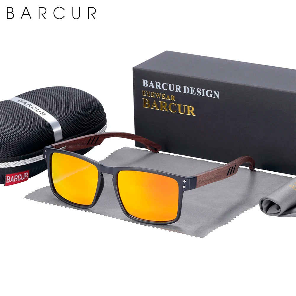 Barcur™  - Natural Walnut Sunglasses