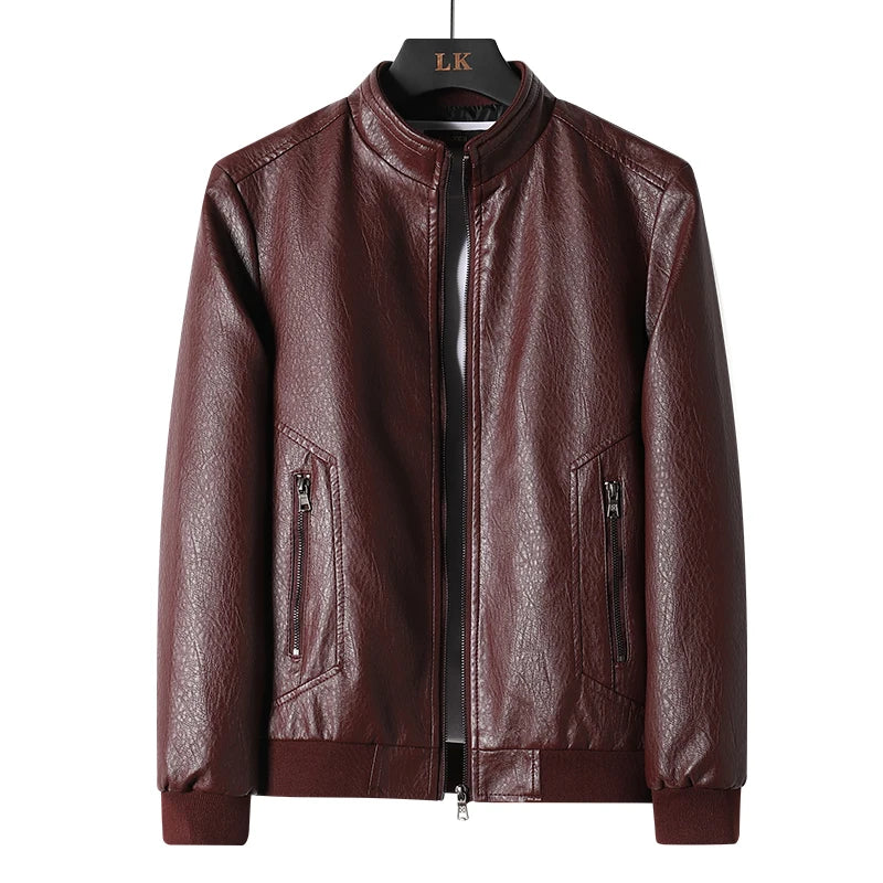 Maverick™ - Collared Leather Jacket