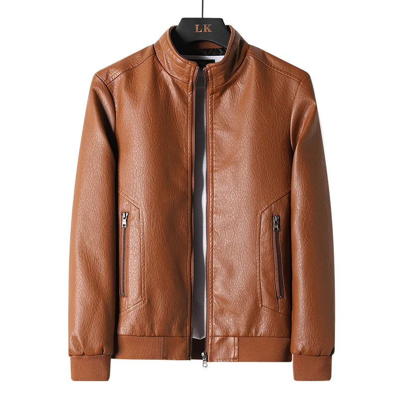 Maverick™ - Collared Leather Jacket