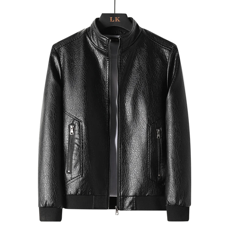 Maverick™ - Collared Leather Jacket