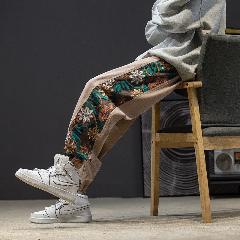 Floral jogging fashion bottoms