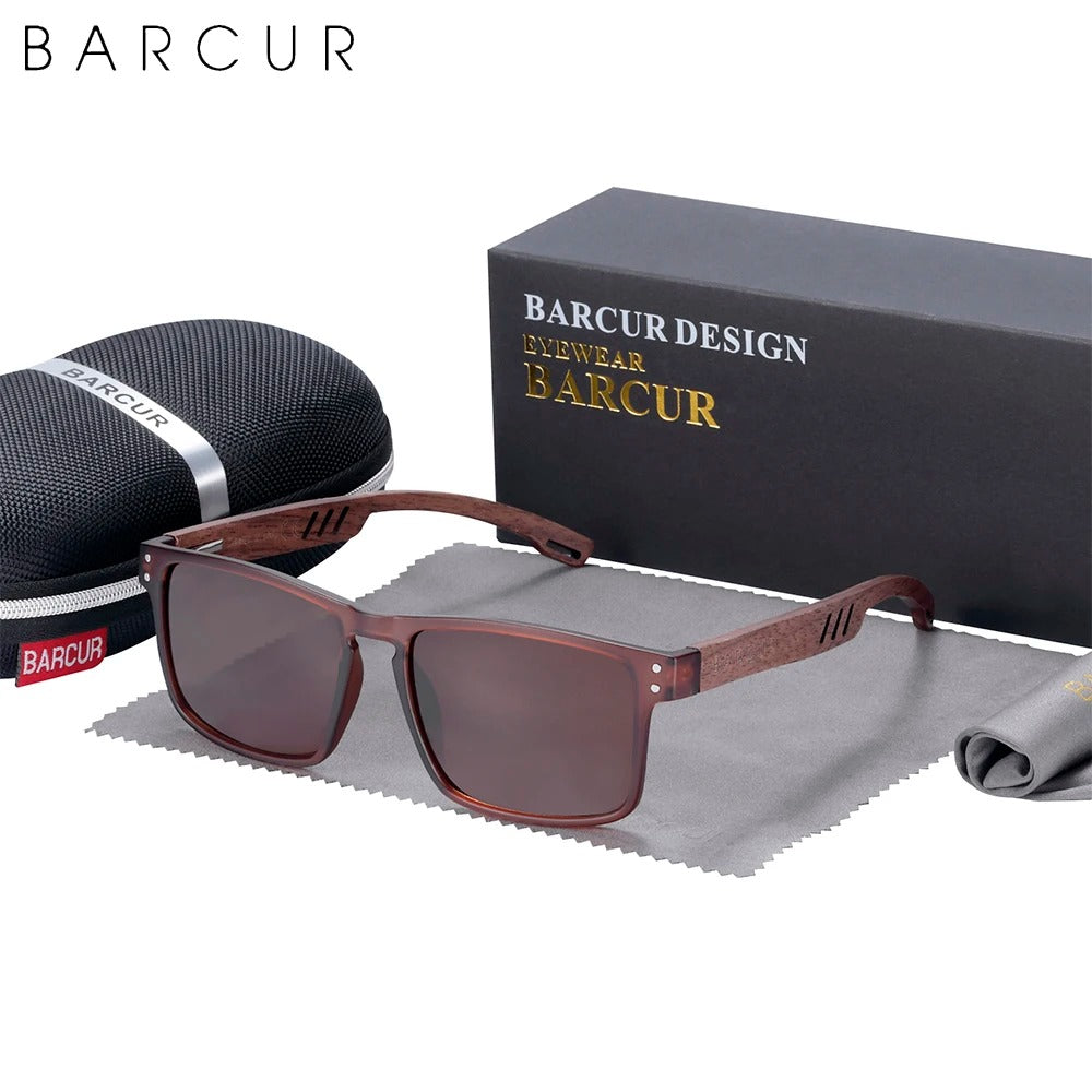 Barcur™  - Natural Walnut Sunglasses